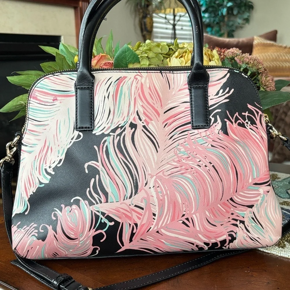 Kate Spade Brightwater Drive Small Rachelle Handbag Tropical Crossbody Purse
